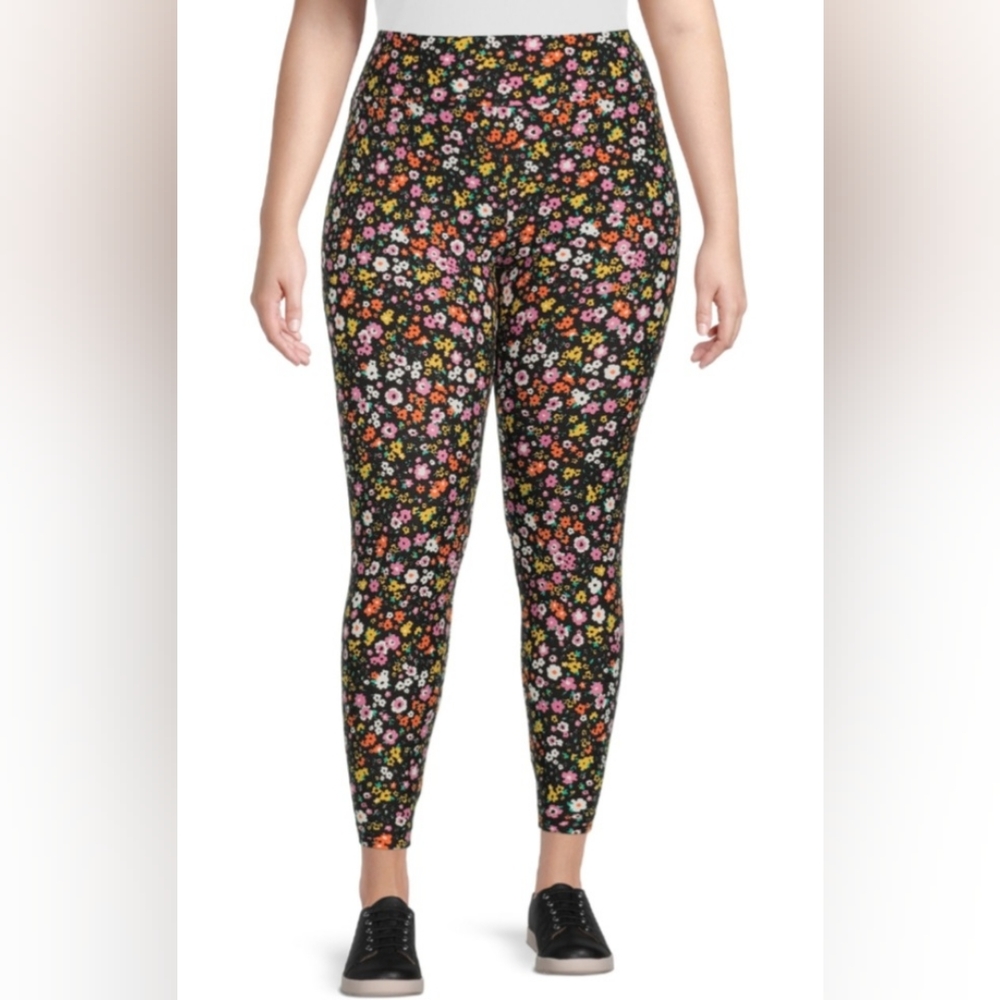 No Boundaries juniors High Rise printed Ankle Legging size XL 15 -17